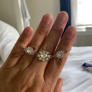 Custom diamond bracelet, worn once at wedding